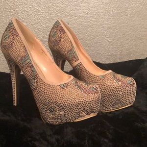 Mascotte Rose Gold Stilettos Sz8